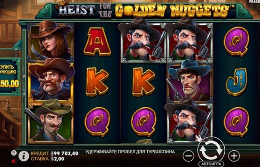 Heist for the Golden Nuggets Slotu