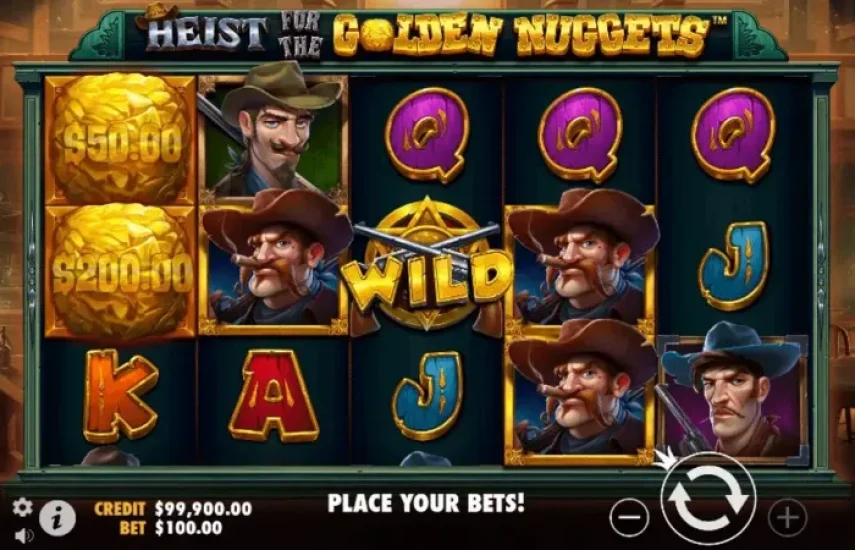 Heist for the Golden Nuggets Slotu